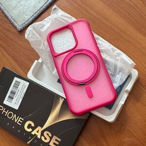 Pink Protective iPhone 15 pro  Case
